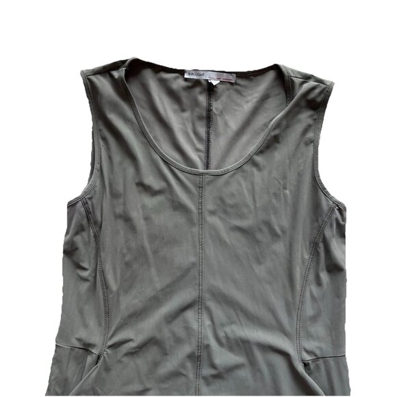 Sun Light Sleeveless Casual Tunic Dress Size 1 Small Lightweight Sage Green - Picture 2 of 6